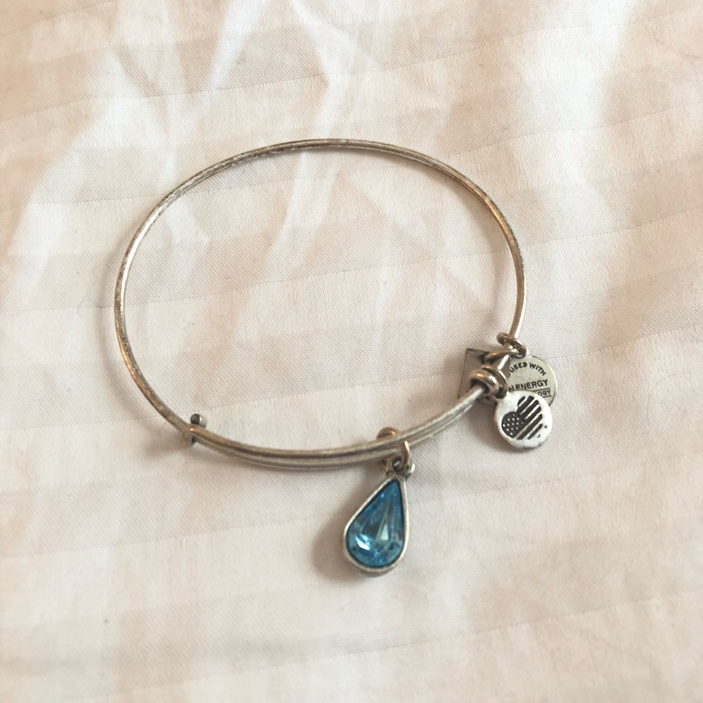 Alex and ani Blue Teardrop Bracelet